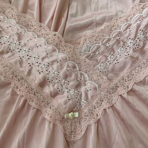 ❤️Vintage Vanity Fair Silky Pink Nightgown Lingerie Size Large